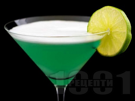  Baby Blue Martini    Blue Curaçao -   